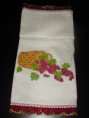 Pano Pintado à Mão "Cesta de Uvas"